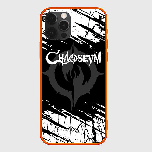 Чехол iPhone 12 Pro Chaoseum Logo Grunge / 3D-Красный – фото 1