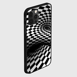 Чехол для iPhone 12 Pro Геометрическая объёмная композиция Авангард, цвет: 3D-черный — фото 2