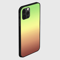 Чехол для iPhone 12 Pro Градиент Фисташки Gradient, цвет: 3D-черный — фото 2