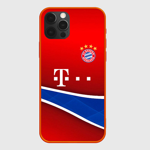 Чехол iPhone 12 Pro Bayern munchen sport / 3D-Красный – фото 1