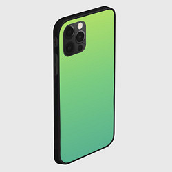 Чехол для iPhone 12 Pro Shades of Green GRADIENT, цвет: 3D-черный — фото 2