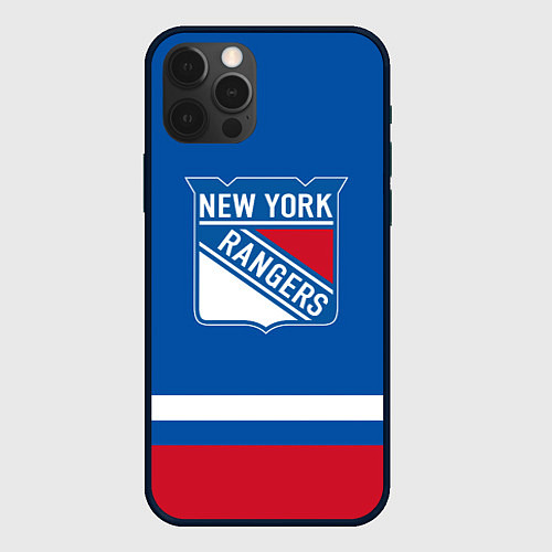 Чехол iPhone 12 Pro New York Rangers Панарин / 3D-Черный – фото 1