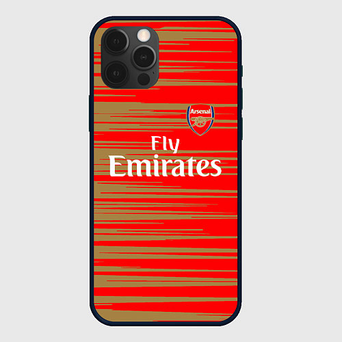 Чехол iPhone 12 Pro Arsenal fly emirates / 3D-Черный – фото 1