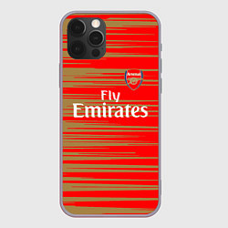 Чехол для iPhone 12 Pro Arsenal fly emirates, цвет: 3D-серый