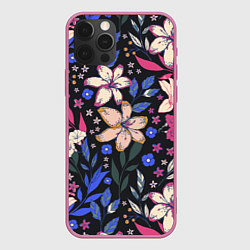 Чехол iPhone 12 Pro Цветы Красочные Лилии В Саду