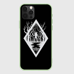 Чехол для iPhone 12 Pro Welcome to the Upside Down Stranger Things, цвет: 3D-салатовый