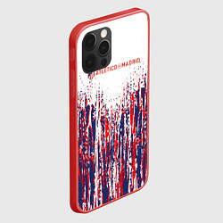 Чехол для iPhone 12 Pro АТЛЕТИКО МАДРИД ATLETICO MADRID краска, цвет: 3D-красный — фото 2