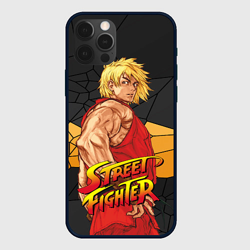 Чехол iPhone 12 Pro Кен Мастерс - Street Fighter / 3D-Черный – фото 1