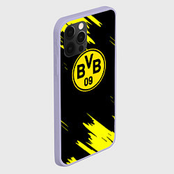 Чехол для iPhone 12 Pro Borussia texture, цвет: 3D-светло-сиреневый — фото 2