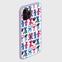 Чехол для iPhone 12 Pro POPPY PLAYTIME HAGGY WAGGY AND KISSY MISSY PATTERN, цвет: 3D-светло-сиреневый — фото 2