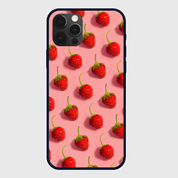 Чехол iPhone 12 Pro Strawberry Pattern