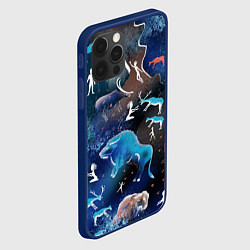 Чехол для iPhone 12 Pro Альтернативная Альтамира синяя, цвет: 3D-тёмно-синий — фото 2