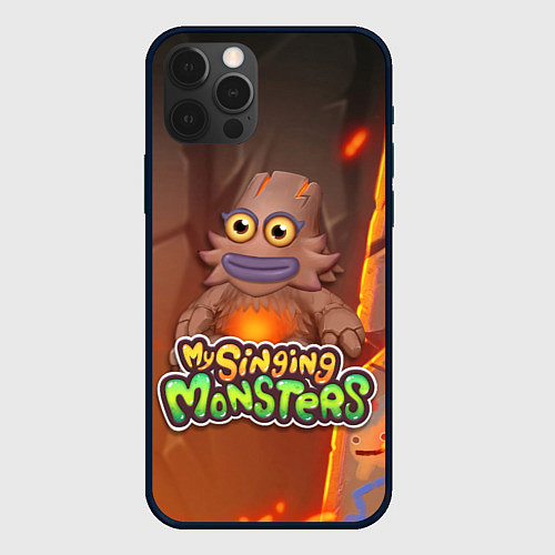 Чехол iPhone 12 Pro My singing monsters ЛАВАТЁКА Kayna / 3D-Черный – фото 1