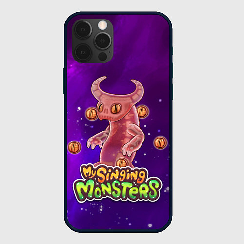 Чехол iPhone 12 Pro My singing monsters ЭПИЧЕСКИЙ ВУЖАС / 3D-Черный – фото 1