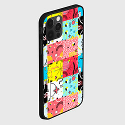 Чехол для iPhone 12 Pro COLORED GEOMETRIC SHAPES, цвет: 3D-черный — фото 2