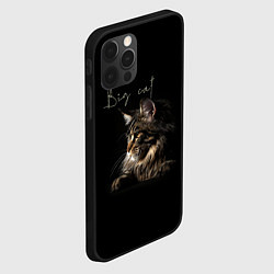 Чехол для iPhone 12 Pro Big cat Maine Coon, цвет: 3D-черный — фото 2