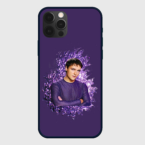 Чехол iPhone 12 Pro Юра Шатунов вечно молодой / 3D-Черный – фото 1