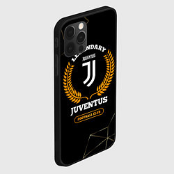 Чехол для iPhone 12 Pro Лого Juventus и надпись Legendary Football Club на, цвет: 3D-черный — фото 2