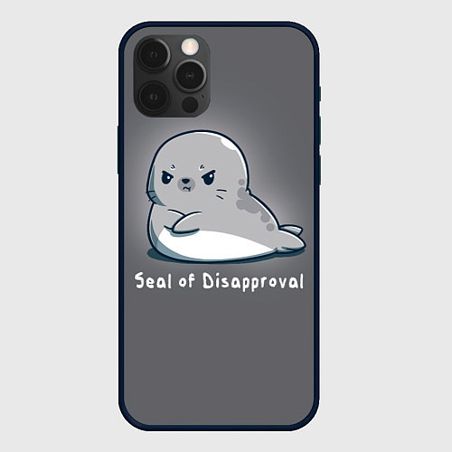 Чехол iPhone 12 Pro Seal of Disapproval / 3D-Черный – фото 1