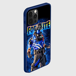 Чехол для iPhone 12 Pro Fortnite Carbon Commando Плутон Персонаж Видеоигра, цвет: 3D-тёмно-синий — фото 2