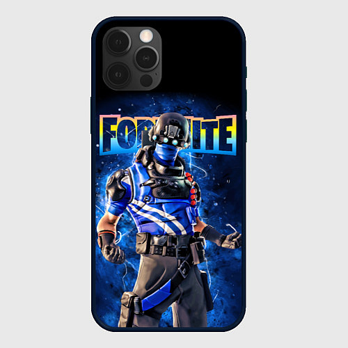 Чехол iPhone 12 Pro Fortnite Carbon Commando Плутон Персонаж Видеоигра / 3D-Черный – фото 1