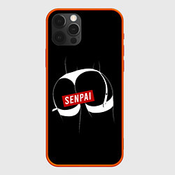 Чехол iPhone 12 Pro Senpai ЧБ