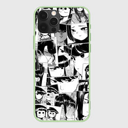 Чехол для iPhone 12 Pro Komi san pattern, цвет: 3D-салатовый