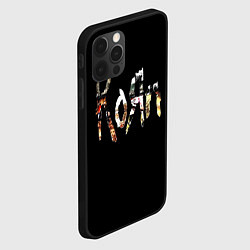 Чехол для iPhone 12 Pro KoЯn Korn лого, цвет: 3D-черный — фото 2