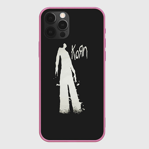 Чехол iPhone 12 Pro Группа KoЯn Korn / 3D-Малиновый – фото 1