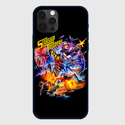 Чехол iPhone 12 Pro Starship Troopers Звездный Десант / 3D-Черный – фото 1