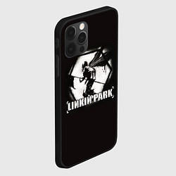 Чехол для iPhone 12 Pro Linkin Park рисунок баллончиком, цвет: 3D-черный — фото 2