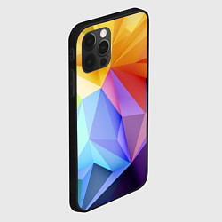 Чехол для iPhone 12 Pro Зд радуга, цвет: 3D-черный — фото 2