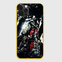 Чехол для iPhone 12 Pro Кровавые слезы самурая, цвет: 3D-желтый
