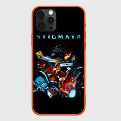 Чехол для iPhone 12 Pro Acoustic & Drive - Stigmata, цвет: 3D-красный