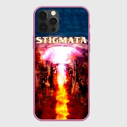 Чехол для iPhone 12 Pro Stigmata альбом, цвет: 3D-малиновый