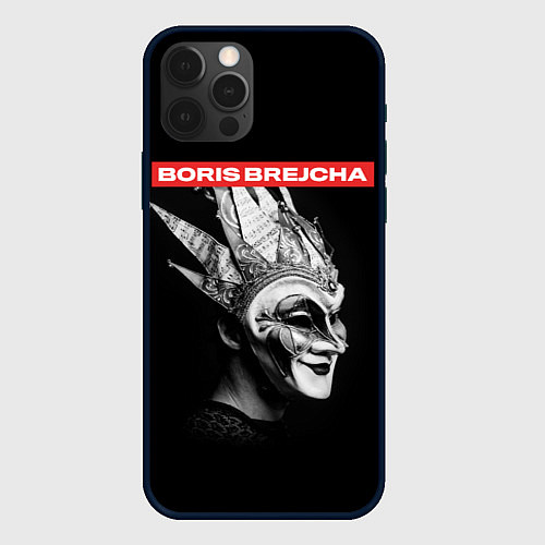 Чехол iPhone 12 Pro Boris Brejcha в маске / 3D-Черный – фото 1