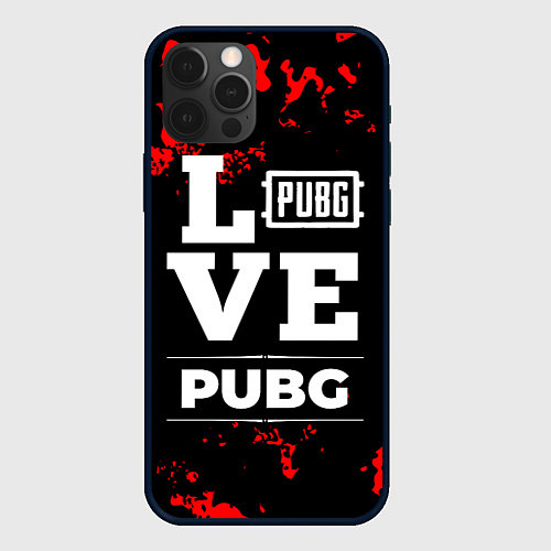 Чехол iPhone 12 Pro PUBG Love Классика / 3D-Черный – фото 1