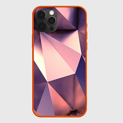 Чехол для iPhone 12 Pro Кристальная мозаика, цвет: 3D-красный