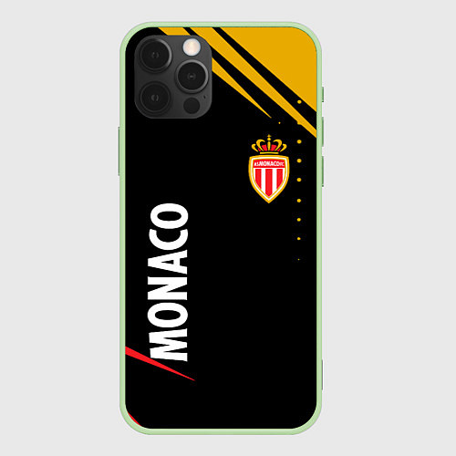 Чехол iPhone 12 Pro Монако monaco / 3D-Салатовый – фото 1
