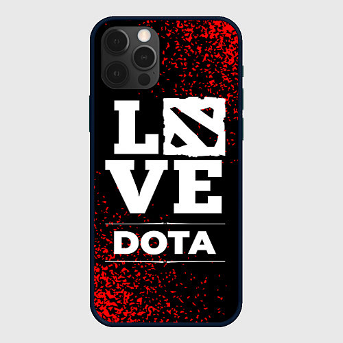 Чехол iPhone 12 Pro Dota Love Классика / 3D-Черный – фото 1