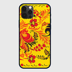 Чехол iPhone 12 Pro Хохломская Роспись Цветы