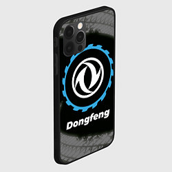 Чехол для iPhone 12 Pro Dongfeng в стиле Top Gear со следами шин на фоне, цвет: 3D-черный — фото 2