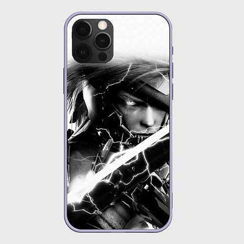 Чехол iPhone 12 Pro МЕТАЛ ГИР СОЛИД- METAL GEAR / 3D-Светло-сиреневый – фото 1