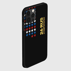 Чехол для iPhone 12 Pro Ставрополье 26 RUS, цвет: 3D-черный — фото 2
