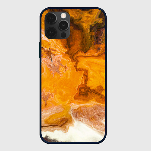 Чехол iPhone 12 Pro Смерч Красок / 3D-Черный – фото 1