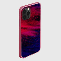 Чехол для iPhone 12 Pro Неоновая пыль - Красный, цвет: 3D-малиновый — фото 2