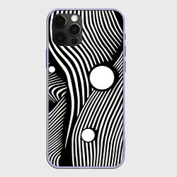 Чехол для iPhone 12 Pro Geometric vanguard composition Fashion trend, цвет: 3D-светло-сиреневый