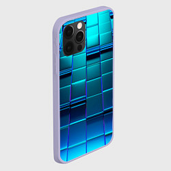 Чехол для iPhone 12 Pro BLUE SQUARES, цвет: 3D-светло-сиреневый — фото 2