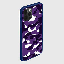 Чехол для iPhone 12 Pro Amethyst Purple Аметист, цвет: 3D-тёмно-синий — фото 2