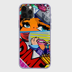 Чехол iPhone 12 Pro Авангардная композиция Pop art Eyes